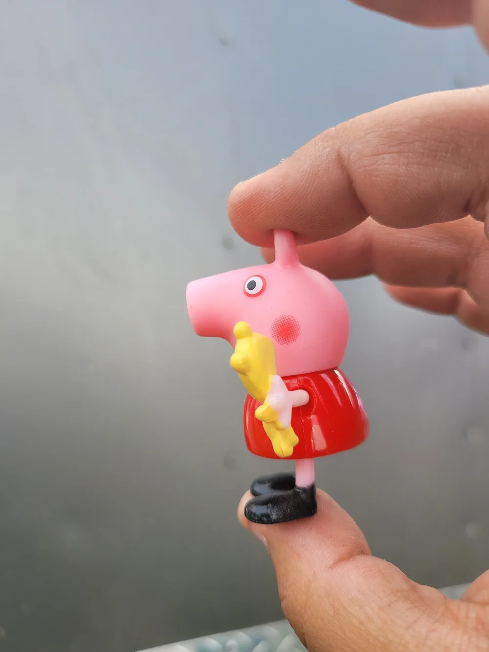 Peppa Pig Holding Mini Teddy Bear Figure 2.25